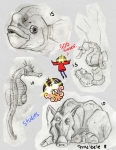 Sheridan Animation Zoo Sketches